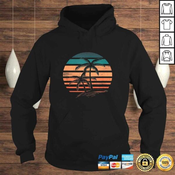 Funny Retro Vintage Sunset Palm Trees Gift Top