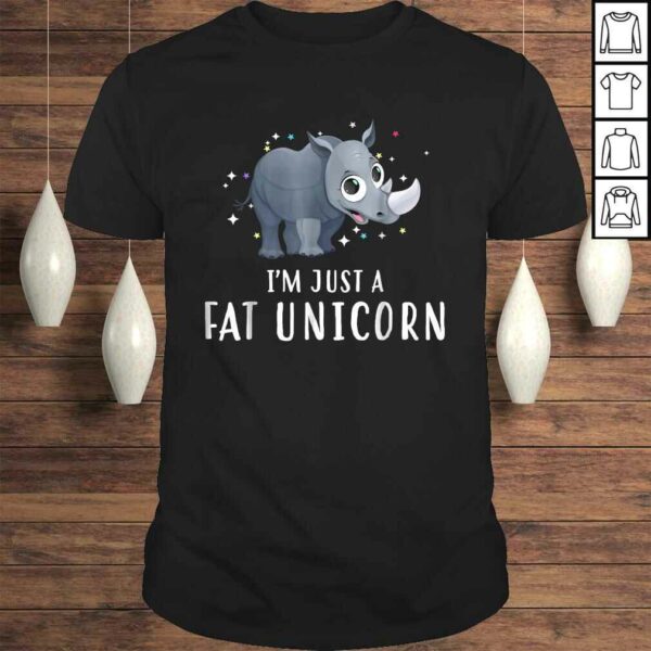 Funny Rhinos Are Just Fat Unicorns Funny TShirt