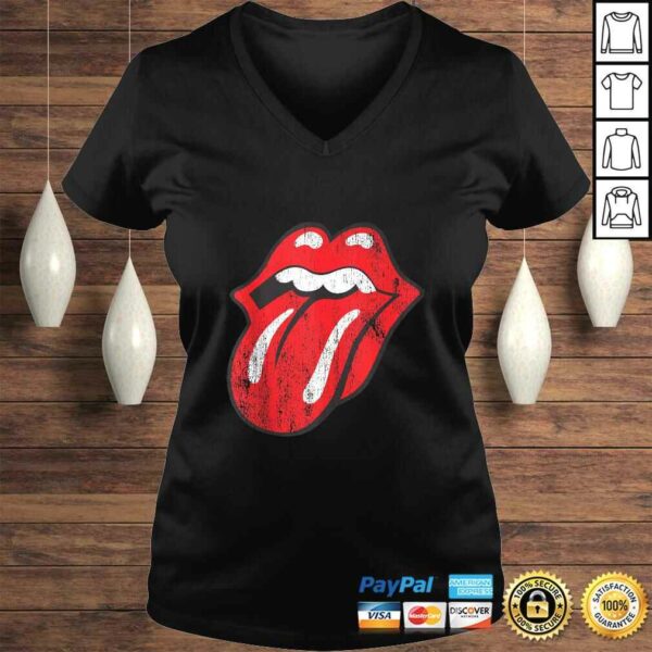Funny Rolling Stones Official Distressed Tongue Tee T-Shirt