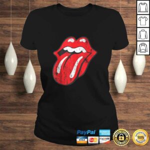 Funny Rolling Stones Official Distressed Tongue Tee T Shirt 3