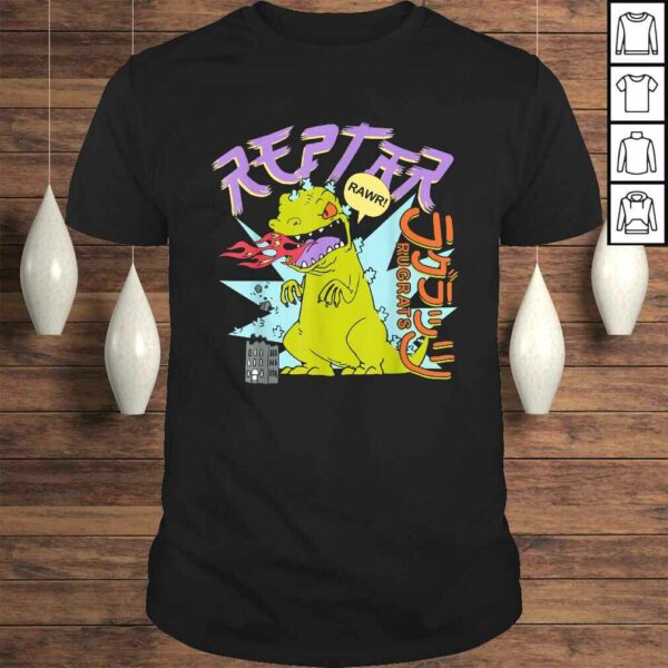 Funny Rugrats Fire Breathing Reptar Rawr Retro Graphic TShirt