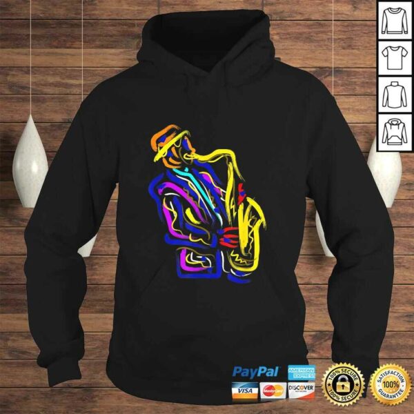 Funny Saxophonist Jazz Musician Gift Idea Saxophone V-Neck T-Shirt