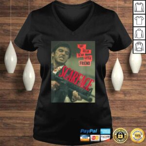 Funny Scarface Say Hello To My Little Friend Photo Graphic TShirt