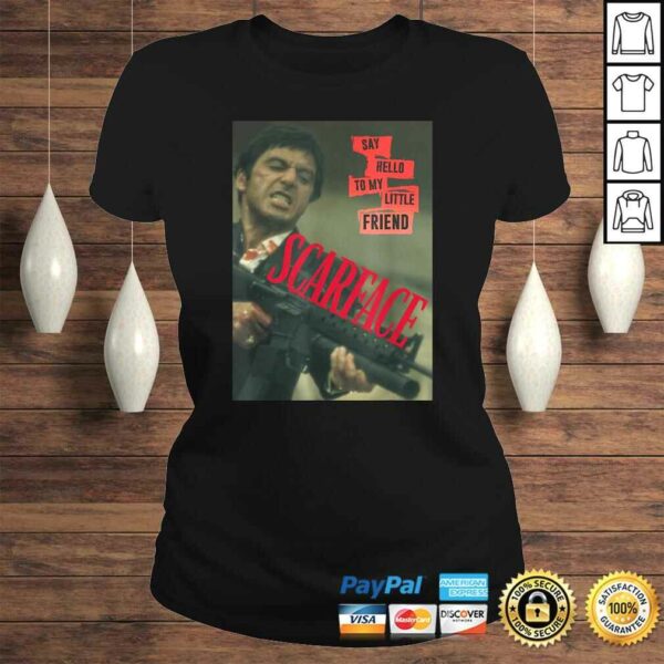 Funny Scarface Say Hello To My Little Friend Photo Graphic TShirt