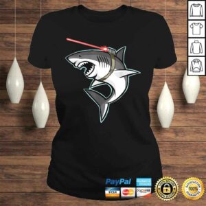 Funny Shark with Laser Beam Graphic Shirt 3