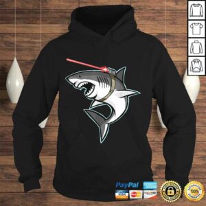 Funny Shark with Laser Beam Graphic Shirt 4