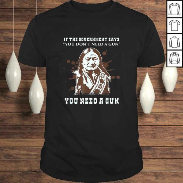 Funny Sitting Bull 2nd Second Amendment Pro Guns Owner Rights Gag TShirt