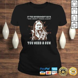 Funny Sitting Bull 2nd Second Amendment Pro Guns Owner Rights Gag TShirt 3