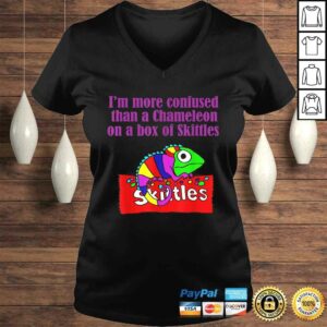 Funny Smiletodaytees I’m More Confused than Chameleon V-Neck T-Shirt