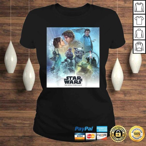 Funny Star Wars Celebration Mural Empire Strikes Back Logo Tee Shirt