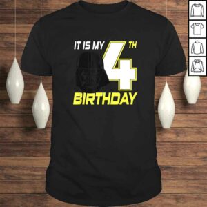 Funny Star Wars Darth Vader 4th Birthday Shirt Funny Star Wars Darth Vader 4th Birthday Shirt