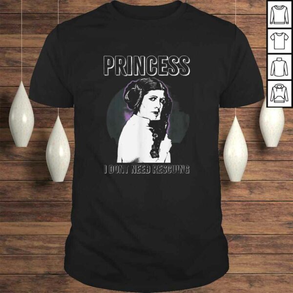 Funny Star Wars Princess Leia I Don’t Need Rescuing Shirt