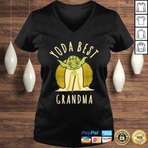 Funny Star Wars Yoda Best Grandma Cartoon Yoda Shirt