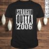 Funny Straight Outta 2006 14th Birthday Gift 14 Years Old Boy Girl TShirt