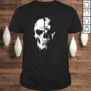 Funny Tattered Skull Shirt Funny Tattered Skull Shirt