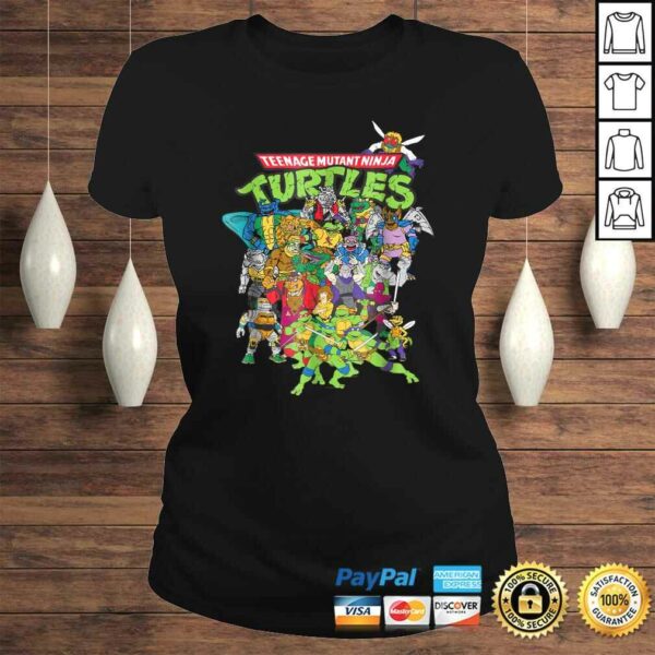 Funny Teenage Mutant Ninja Turtles Large Character Group Shirt