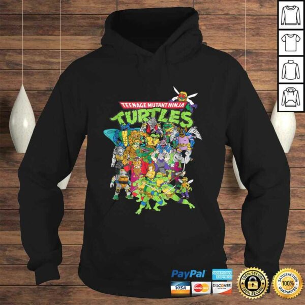 Funny Teenage Mutant Ninja Turtles Large Character Group Shirt