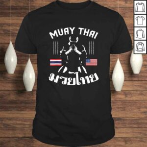Funny Thailand American Flag Muay Thai Thai Boxing Shirt Funny Thailand American Flag Muay Thai Thai Boxing Shirt