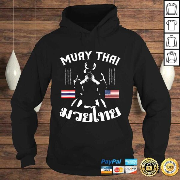 Funny Thailand American Flag Muay Thai Thai Boxing Shirt