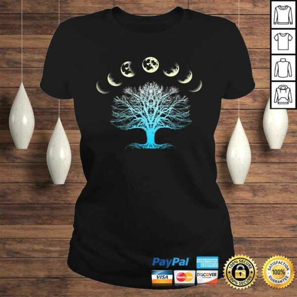 Funny Tree Of Life Spiritual Shirt Moonphases as Giftidea for Yoga V-Neck T-Shirt