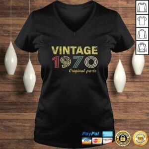 Funny Vintage 1970 Original Parts Funny 50th Birthday Men Women T-shirt