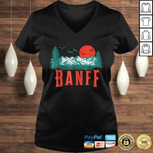 Funny Vintage Banff National Park Mountains Scene Gift TShirt