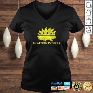 Funny Vintage Distressed Libertarian Taxation Is ThefTShirt
