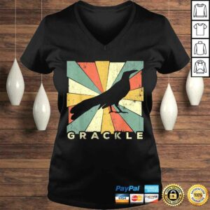 Funny Vintage Grackle Bird Lover Retro Style Animal T-shirt