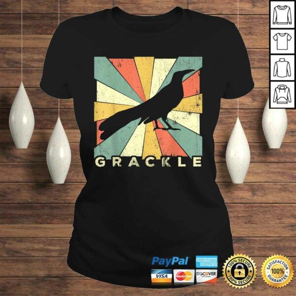 Funny Vintage Grackle Bird Lover Retro Style Animal T-shirt