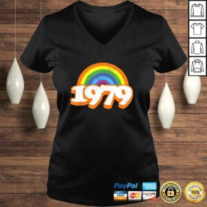 Funny Vintage Rainbow College High School Class of 79 1979 Reunion T-shirt