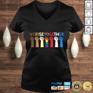 Funny We Rise Together Equality Awesome Black History Month TShirt