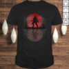 Funny Werewolf Under A Full Blood Moon Howling V-Neck T-Shirt