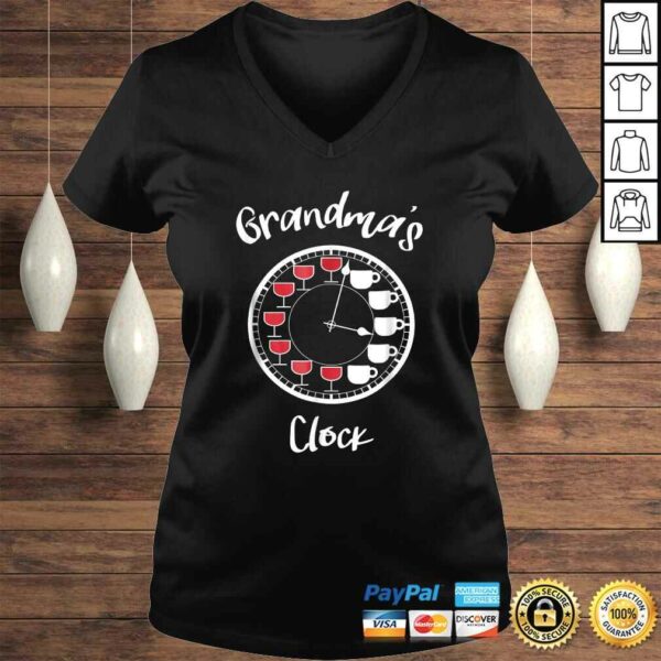 Funny Wine and Coffee Shirts for Women  Grandmas Clock
