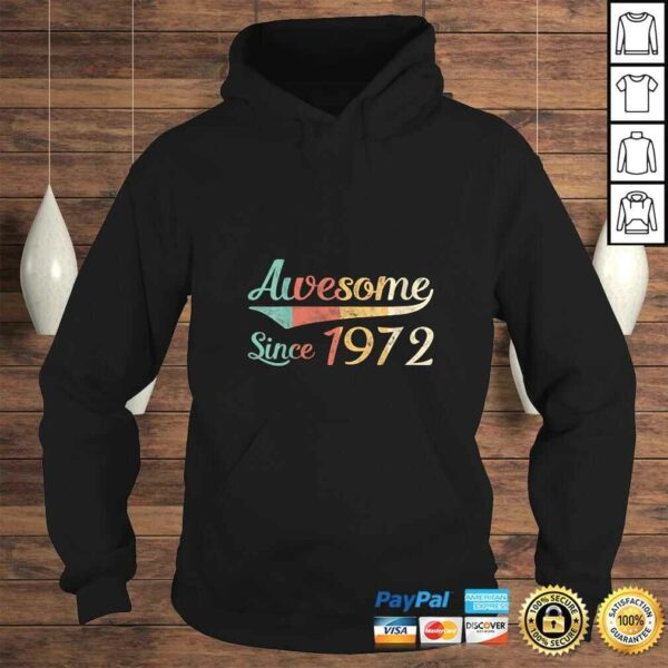 Funny Womens 48th Birthday Gift 48 Year Old Awesome Since 1972 Vintage TShirt