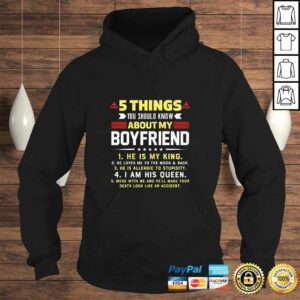 Funny Womens 5 Things You Should Know About My Boyfriend Funny Tee T-Shirt 3 Funny Womens 5 Things You Should Know About My Boyfriend Funny Tee T Shirt 4