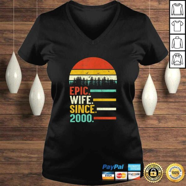 Funny Womens Epic Wife Since 2000, 20th Wedding Anniversary Gift For Her Shirt