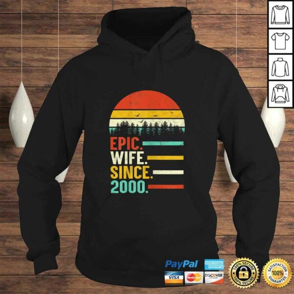 Funny Womens Epic Wife Since 2000, 20th Wedding Anniversary Gift For Her Shirt