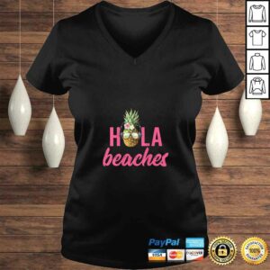 Funny Womens Hola Beaches Pineapple TShirt