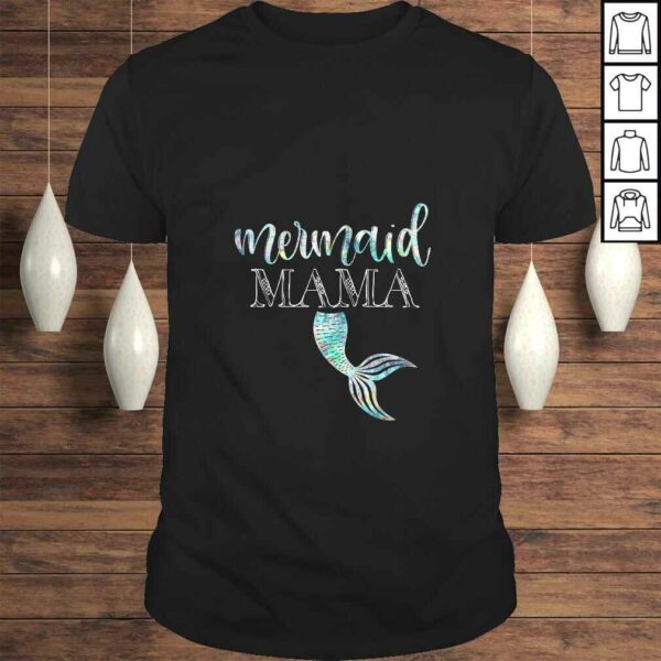 Funny Womens Mermaid Mama Daughter Girl Birthday Party Family Matching TShirt