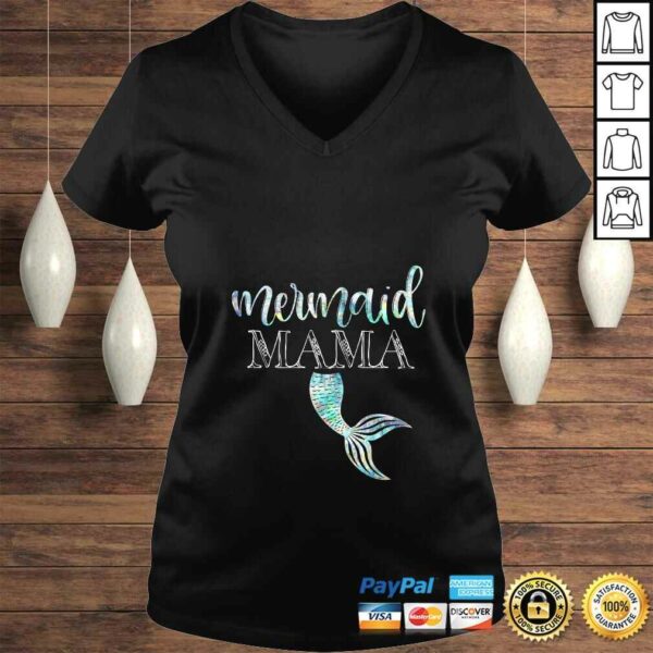 Funny Womens Mermaid Mama Daughter Girl Birthday Party Family Matching TShirt