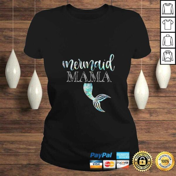 Funny Womens Mermaid Mama Daughter Girl Birthday Party Family Matching TShirt