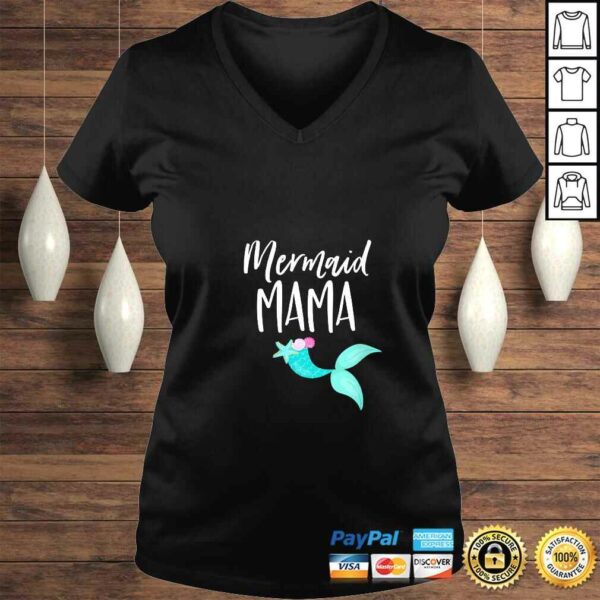 Funny Womens Mom Birthday Party Outfit Dad Mommy Girl MERMAID MAMA TShirt