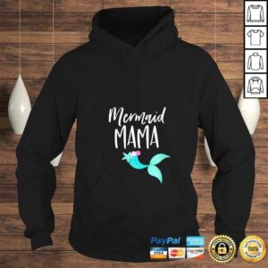 Funny Womens Mom Birthday Party Outfit Dad Mommy Girl MERMAID MAMA TShirt 4