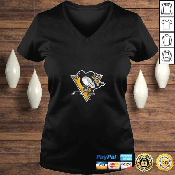 Funny Womens NHL Pittsburgh Penguins Team Logo Shirt