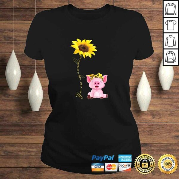 Funny Womens Pigs Are My Sunflower Sunshine Hippie Pig Lover T-shirt