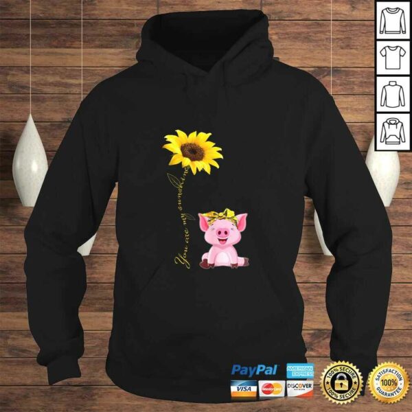 Funny Womens Pigs Are My Sunflower Sunshine Hippie Pig Lover T-shirt