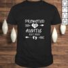 Funny Womens Promoted To Aunt EST 2021 Auntie To Be Pregnancy Reveal TShirt