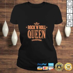 Funny Womens Rock N Roll Queen Forever Vintage Rock Shirt 3