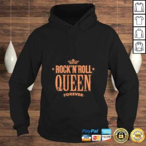 Funny Womens Rock N Roll Queen Forever Vintage Rock Shirt 4
