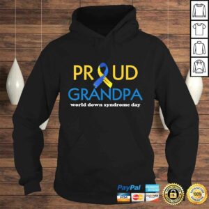 Funny World Down Syndrome Day Proud Grandpa Awareness March 21 Tee Shirt 4
